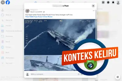 Hoaks Kapal Tanker Rusia Hancur di Laut Persia, Faktanya LNG Arctic Metagaz