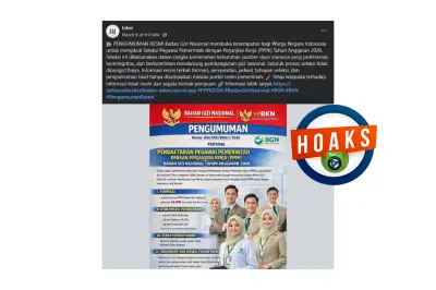Hoaks Lowongan Kerja Pemerintah Marak di Media Sosial, Waspada Janji Gaji Besar