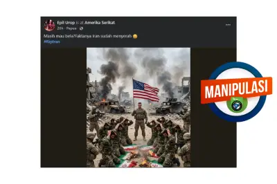 Hoaks Serangan Media Sosial: Narasi Tentara Iran Menyerah ke AS Terbongkar