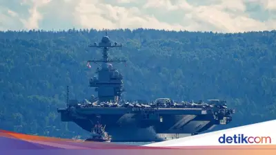 Kapal Induk Terbesar AS USS Gerald R Ford Kembali Berlayar Usai Perbaikan