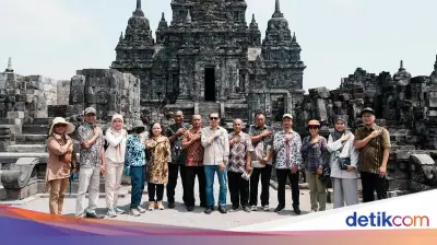 Menteri Kebudayaan Tinjau Candi Sewu dan Keraton Ratu Boko, Dorong Restorasi Cepat