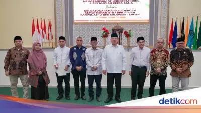 Nusron dan Rektor UIN Palu Teken MoU, Libatkan Mahasiswa Legalisasi Tanah Wakaf