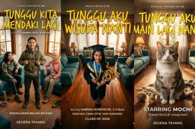 Poster Film 'Tunggu Aku Sukses Nanti' Viral di Media Sosial, AI Jadi Solusi Desain