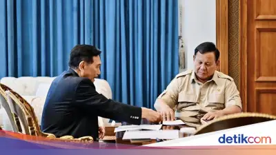 Prabowo dan Luhut Gelar Pertemuan 4 Mata di Istana Bahas Antisipasi Dampak Konflik Global
