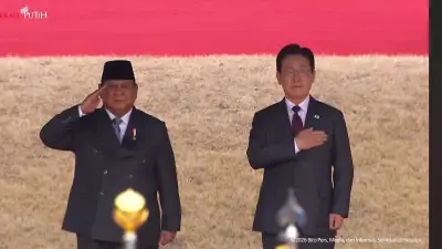 Prabowo Sambangi Blue House Seoul, Disambut Upacara Kenegaraan oleh Presiden Korsel