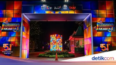 Sukses! TMII Rayakan HUT ke-51 dengan Video Mapping dan Pentas Seni Spektakuler
