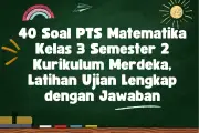 40 Soal PTS Matematika Kelas 3 Semester 2 Kurikulum Merdeka untuk Latihan Ujian