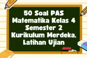 50 Soal PAS Matematika Kelas 4 Semester 2 Kurikulum Merdeka untuk Latihan Ujian