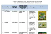BPOM Temukan 24 Produk Obat Herbal Terkontaminasi Bahan Kimia Obat Ilegal