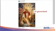 Gambar AI Mirip Yesus Picu Kontroversi dan Ancam Dukungan Pemilih Trump