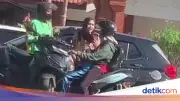 Ibu Muda di Mojokerto Maki dan Toyor Anak Pemotor Gegara Disalip, Polisi Amankan
