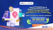 Isi Survei Layanan On-Demand, Raih Saldo e-Wallet Rp500 Ribu!