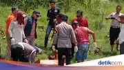 Jasad Pria Tergorok Ditemukan di Sungai Mrican Jombang, Diduga Korban Pembunuhan