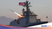 Kim Jong Un Awasi Uji Coba Rudal Jelajah dan Antikapal dari Kapal Perang Korut
