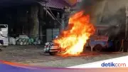 Moge Harley Davidson di Denpasar Hangus Terbakar saat Dipanaskan, Diduga Korsleting