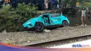 Penampakan Bangkai Taksi Green SM Pemicu Tabrakan Kereta Bekasi