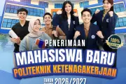 Pendaftaran Polteknaker 2026 Dibuka, Tawarkan Kesempatan Kuliah Gratis