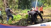 Polri Bersihkan Jembatan di Lubuk Linggau, Wujudkan Lingkungan ASRI