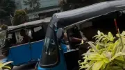 Satpol PP Tertibkan Pangkalan Bajaj Tanah Abang Usai Viral Pemalakan Preman