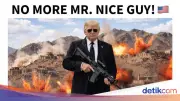 Trump Unggah Foto AI Bergaya Bersenjata, Ancang-Ancam Iran: No More Mr Nice Guy!