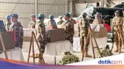 UNIFIL Gelar Upacara Penghormatan untuk Tiga Prajurit TNI Gugur di Lebanon