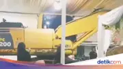 Viral Ekskavator Lewati Tenda Hajatan di Sleman, Ini Kronologi Lengkapnya