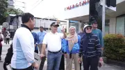 Wali Kota Depok Supian Suri Pimpin Opsih Kebersihan di Jalan Margonda