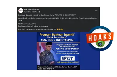 Bantuan Insentif Rp 7 Juta untuk Guru ASN Hoaks, Waspada Penipuan