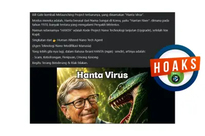 Bill Gates Dikaitkan dengan Hantavirus, Ini Faktanya