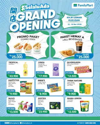 FamilyMart Diskon Grand Opening & Promo Rachick Mei 2026