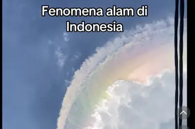 Fenomena Awan Pelangi Muncul di Langit Bekasi dan Bogor