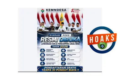 Hoaks Rekrutmen Pendamping Lokal Desa Mei 2026, Waspada Penipuan