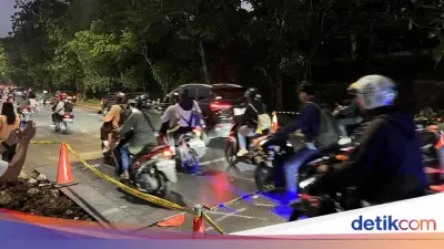 Jalan Amblas Lenteng Agung Bisa Dilalui, Lalin Ramai Lancar