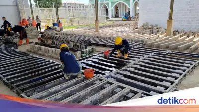 Napi Lapas Tangerang Produksi Paving Block Laris Manis, Digunakan Perusahaan Besar