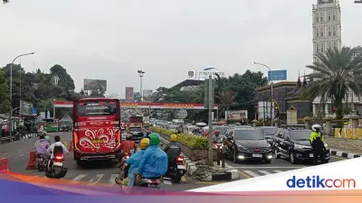 One Way Puncak Bogor Berakhir, Lalin Simpang Gadog Padat