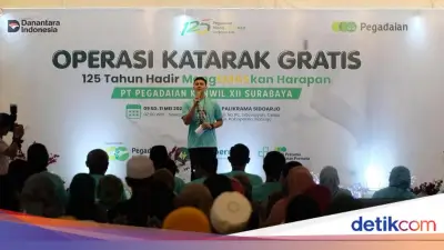 Pegadaian Gelar Operasi Katarak Gratis di Sidoarjo, Bantu 125 Warga