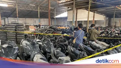 Polda Metro Bongkar Gudang Ribuan Motor Hasil Kejahatan di Jaksel