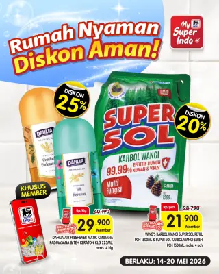 Promo Super Indo: Diskon hingga 30% untuk Member, 14-20 Mei 2026