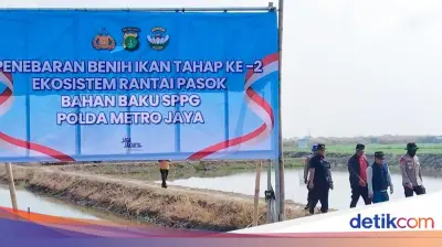 Rantai Pasok SPPG Diperkuat, Polda Metro Tebar 300 Ribu Benih Udang