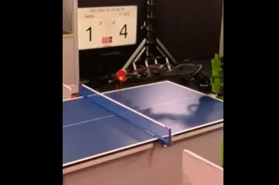 Robot AI Sony Kalahkan Pemain Tenis Meja Profesional