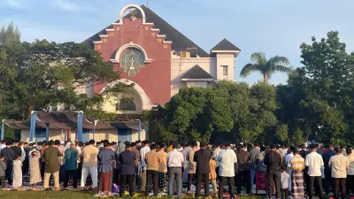 Salat Idul Adha di Lapangan Gereja Depok, Bukti Toleransi Beragama