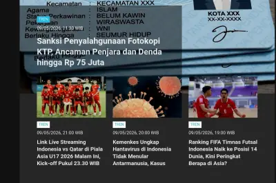 Sanksi Penyalahgunaan Fotokopi KTP Jadi Berita Terpopuler Tren