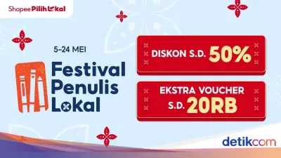 Shopee Festival Penulis Lokal 2026: Diskon hingga 50% untuk Buku Lokal