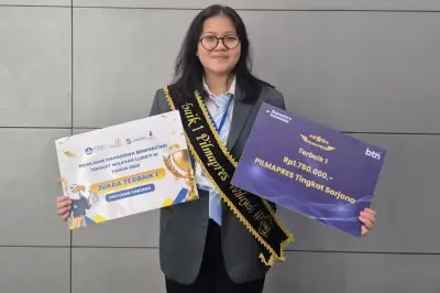 Tiffney Tyara Setyoko dari UPH Juara 1 Pilmapres Wilayah III 2026