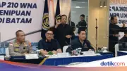 210 WNA Tersangka Penipuan Investasi di Batam, Diduga Berjaringan Internasional