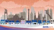 4 RT di Jaksel dan Jakbar Banjir, Ketinggian Air Capai 1,2 Meter