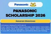 Beasiswa Panasonic Asia 2026 Dibuka untuk Mahasiswa D3 hingga S2