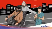 Bocah Dijambret Saat Rekam Bus Telolet di Ciputat, Pelaku Ojol Ditangkap