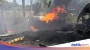 Dua Motor Penumpang Ikut Terbakar dalam Kecelakaan Bus ALS di Sumsel