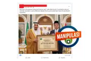 Hoaks Raja Salman Beri Bantuan Rp 100 Miliar ke Indonesia